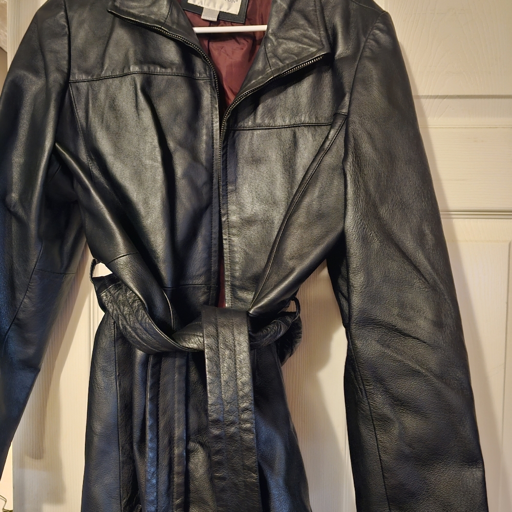 Petite L Worthington Womens leather jacket